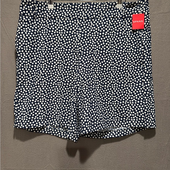 SPANX Pants - SPANX Navy Painted Dot Shorts
